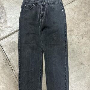 Wrangler Men's Dark Gray Straight Jeans